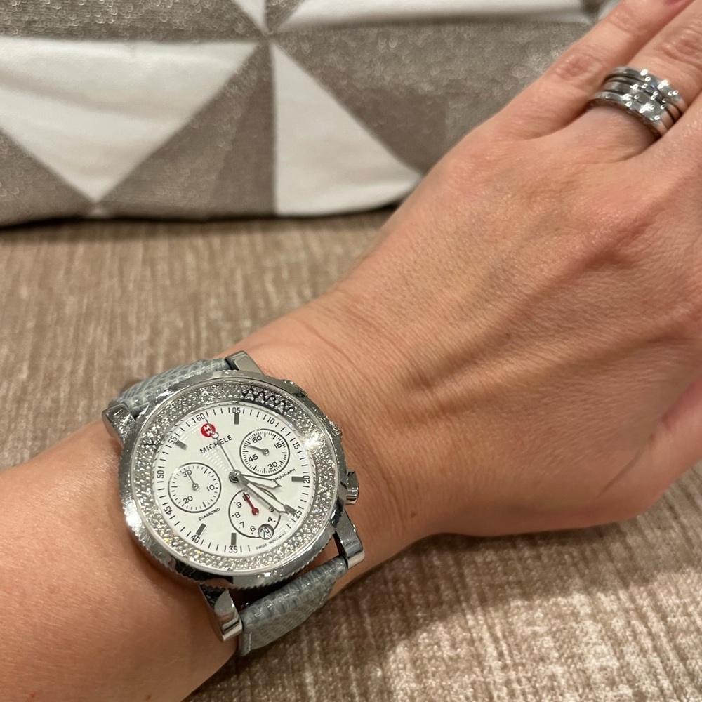 MICHELE DIAMOND SPORT SAIL WATCH ⏱